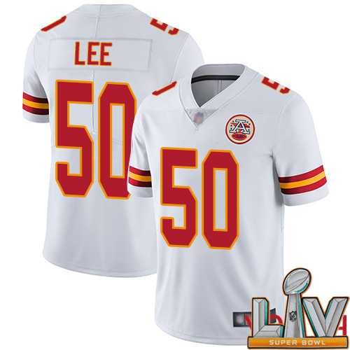 Super Bowl LV 2021 Youth Kansas City Chiefs 50 Lee Darron White Vapor Untouchable Limited Player Nike NFL Jersey